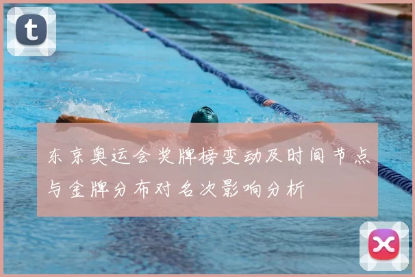 东京奥运会奖牌榜变动及时间节点与金牌分布对名次影响分析
